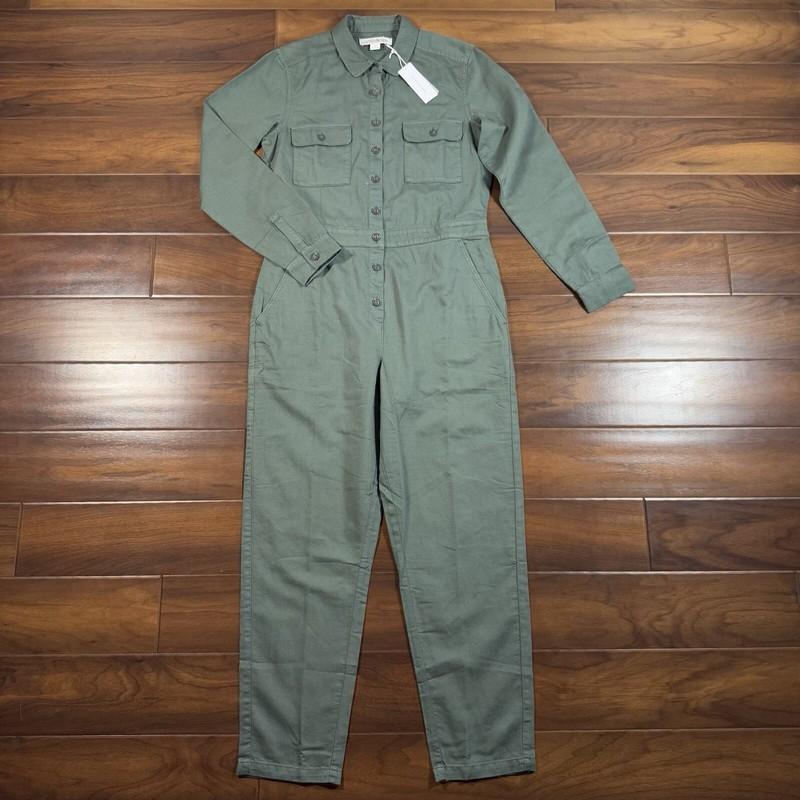 Outerknown Women's Size Small Green S.E.A. Sea Suit Jumpsuit Coveralls
