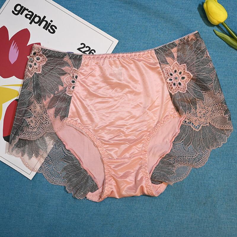 Pack Of 5 Women Ladies Sexy Satin Panties Underwear Full Coverage Brief Lingerie