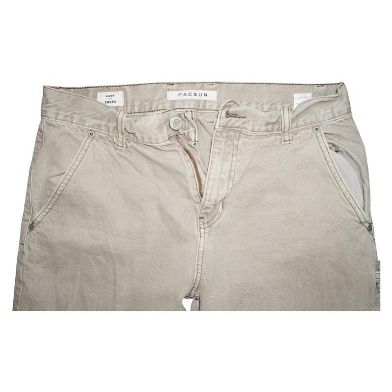 PacSun Baggy Carpenter Pants Beige 29x30 Men’s Relaxed Fit Workwear Y2K Style