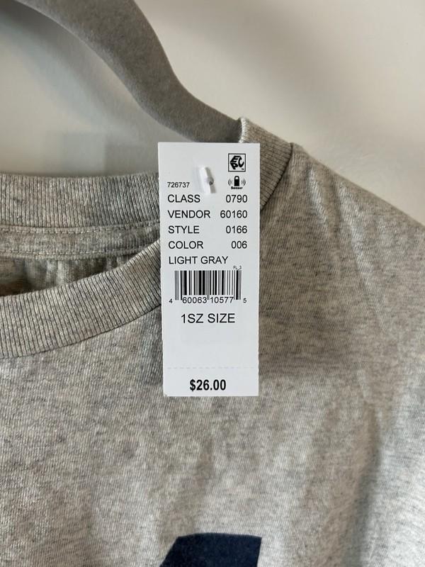 PacSun John Galt 84 Print T-shirt Light Gray Onesize