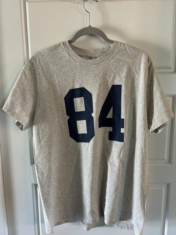 PacSun John Galt 84 print T-shirt Light Gray Onesize
