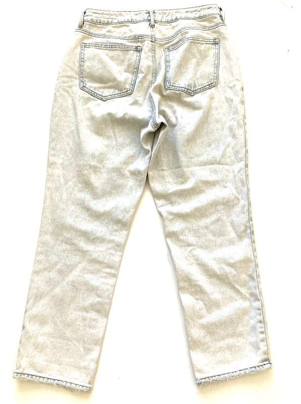 Pacsun Women's Jeans Size 27 Light Wash Mom Jean Distressed High Waist