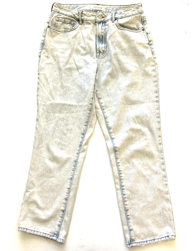 Pacsun Women's Jeans Size 27 Light Wash Mom Jean Distressed High Waist
