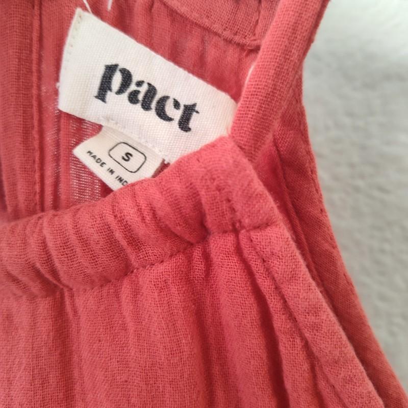Pact Women Gauze Cool Stretch Wide Leg Jumpsuit Size Small