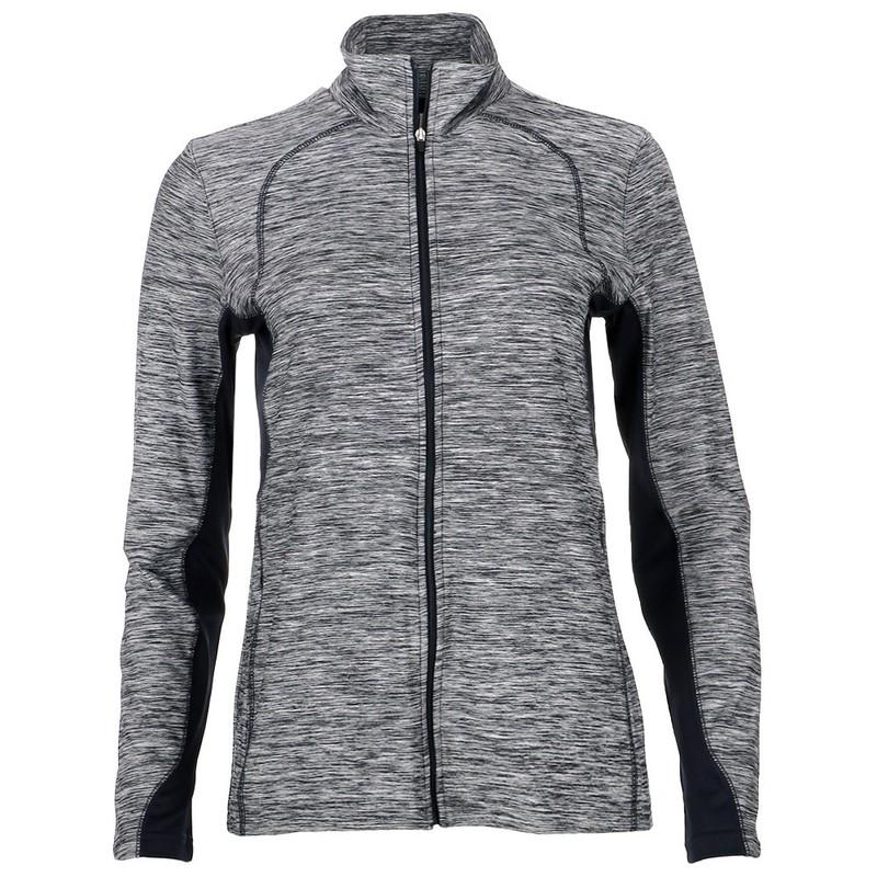 Page & Tuttle Heather Colorblock Layering Jacket Womens Grey Casual Athletic Out