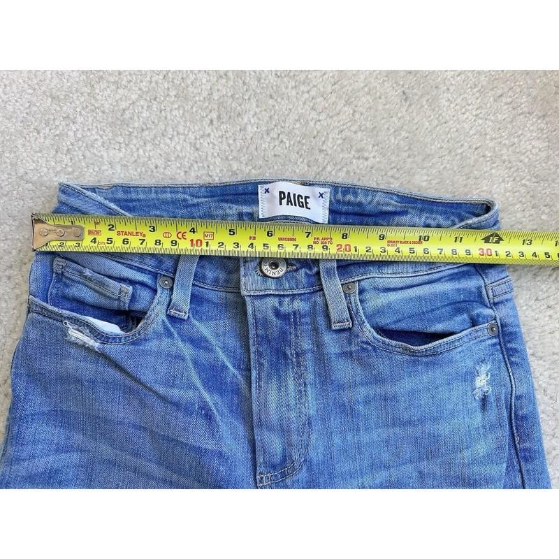 Paige Atley Ankle Flare Petite Jeans Size 25 Blue