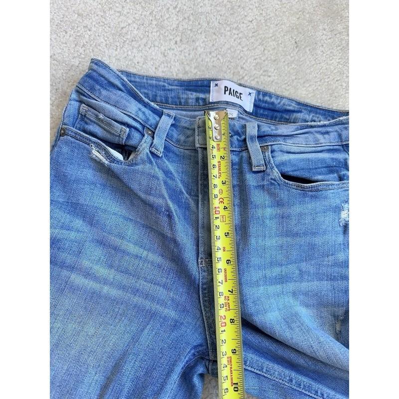 Paige Atley Ankle Flare Petite Jeans Size 25 Blue