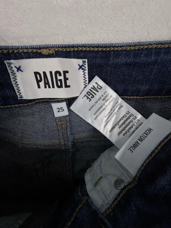 Paige Jeans Womens 25 Hoxton Ankle High Rise Ultra Skinny Blue Minimalist
