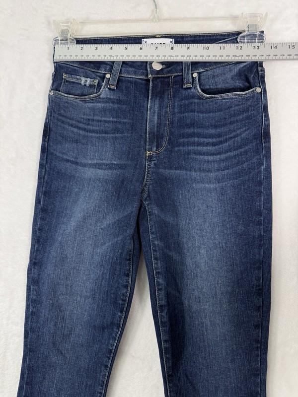 Paige Jeans Womens 25 Hoxton Ankle High Rise Ultra Skinny Blue Minimalist
