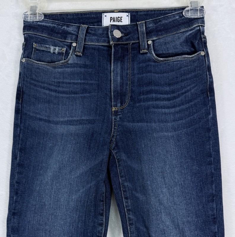 Paige Jeans Womens 25 Hoxton Ankle High Rise Ultra Skinny Blue Minimalist