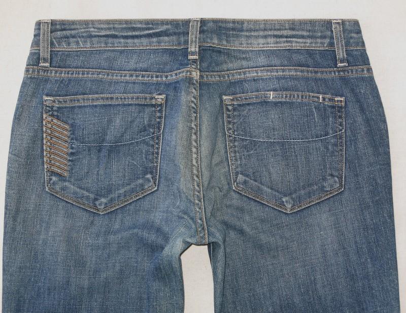 Paige Jimmy Jimmy Skinny Jeans Womens Size 28 Blue Distressed + Stretch L30.5