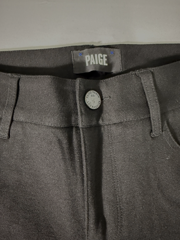 PAIGE Verdugo Tuxedeo Black Genuine Leather Strip Size 24