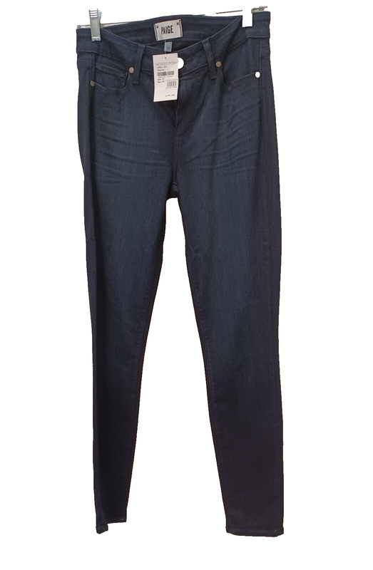 PAIGE Verdugo Ultra Skinny Jeans in Dark Wash (Tonal Mona) Women's Size 28 NWT