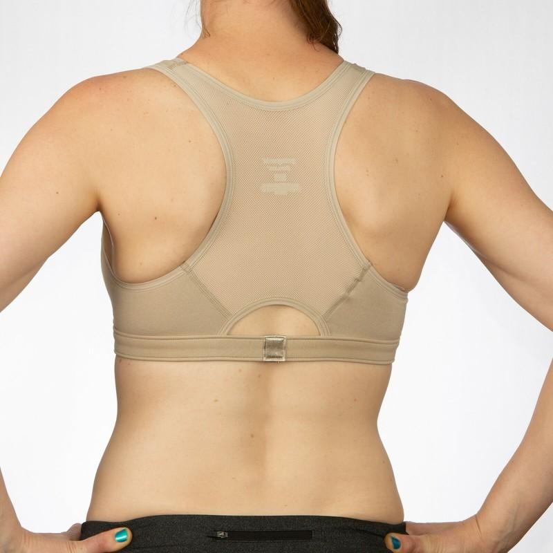 PAIR OF TWO Patagonia Capilene Women's Sports Bras DRT (Tan/Khaki) - NWT
