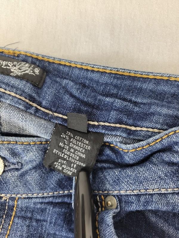 Paris Blues Jeans Size 11 Flare Low Rise Medium Wash 5 Pocket