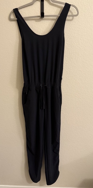 Patagonia Fleetwith Jumpsuit Romper One Piece Comfort Black Womens Size XS