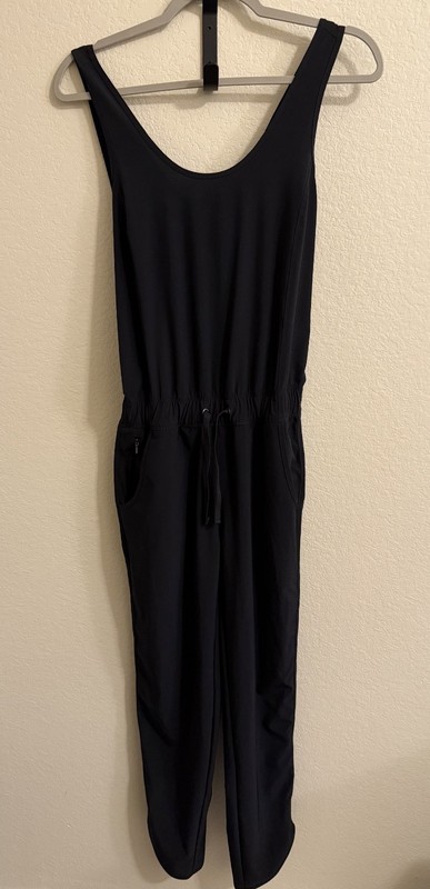 Patagonia Fleetwith Jumpsuit Romper One Piece Comfort Black Womens Size XS