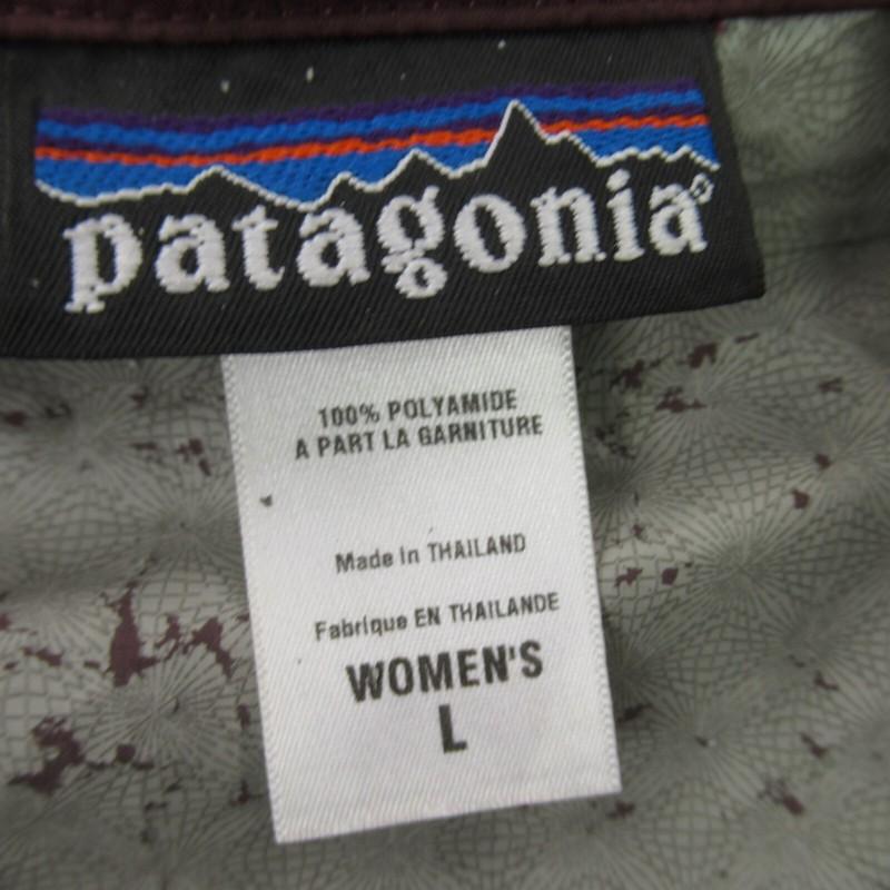 Patagonia Jacket Womens Large Full Zip Long Sleeve Pockets Burgundy