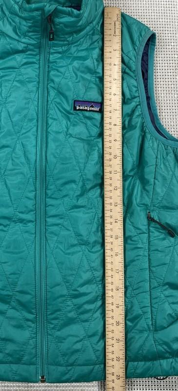 Patagonia Nano Puff Vest Full Zip Turquoise Green Women’s Medium 2011