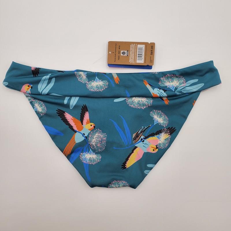 Patagonia Nanogrip Nireta Women’s Bikini Swim Bottom Parrots Tropical Size M NEW