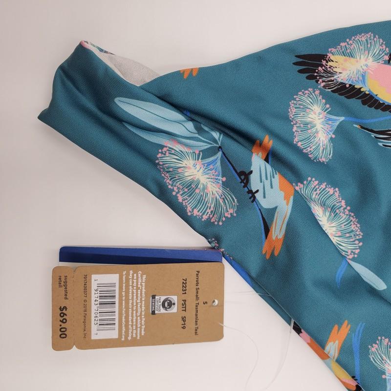 Patagonia Nanogrip Nireta Women’s Bikini Swim Bottom Parrots Tropical Size M NEW