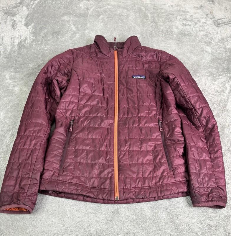 Patagonia Women’s Nano Puff Jacket Size Small Red Full Zip Outdoor