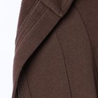 Peace Love World Women's Top Sz M French Terry Zip-Front Hooded Brown A663383
