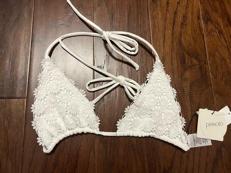 Peixoto Women’s Dahlia Bikini Top Daisy Dream White Medium $88