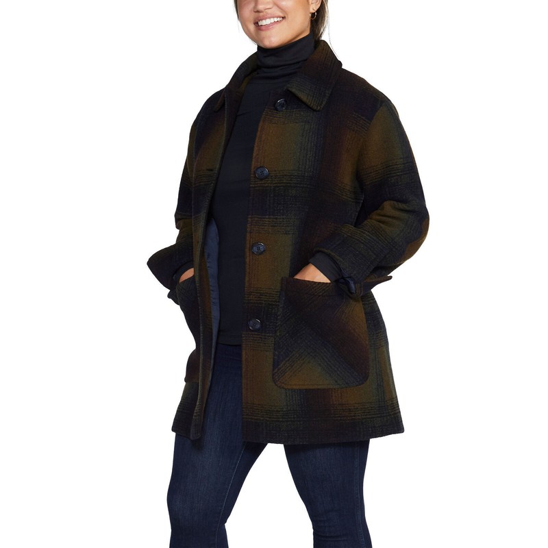 Pendleton Women's Wool Blend Walker Coat Rainbow Variety Sizes