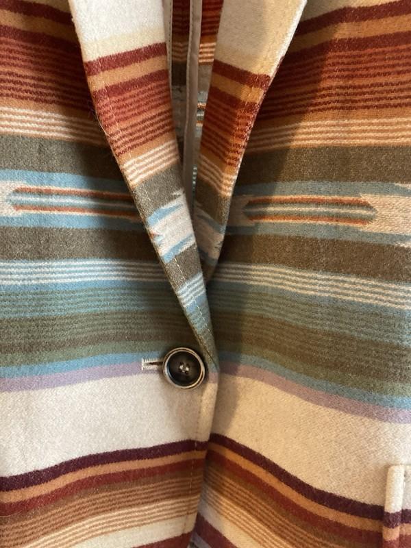 Pendleton Women's XL 100% Virgin Wool Blazer Coat Brown Beige