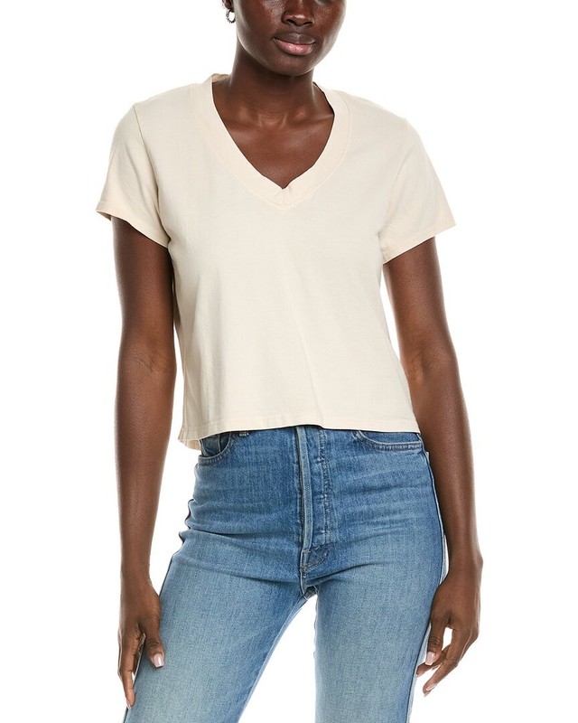 Perfectwhitetee Ringspun V-Neck T-Shirt Women's