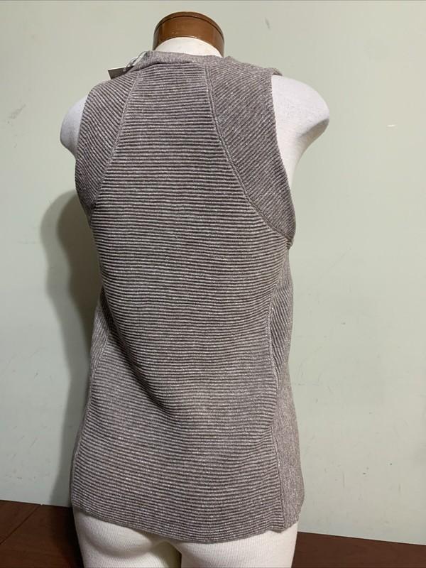 Peter Millar Womens Espresso Ottoman Rib Sleeveless Top Xs Small Medium Large