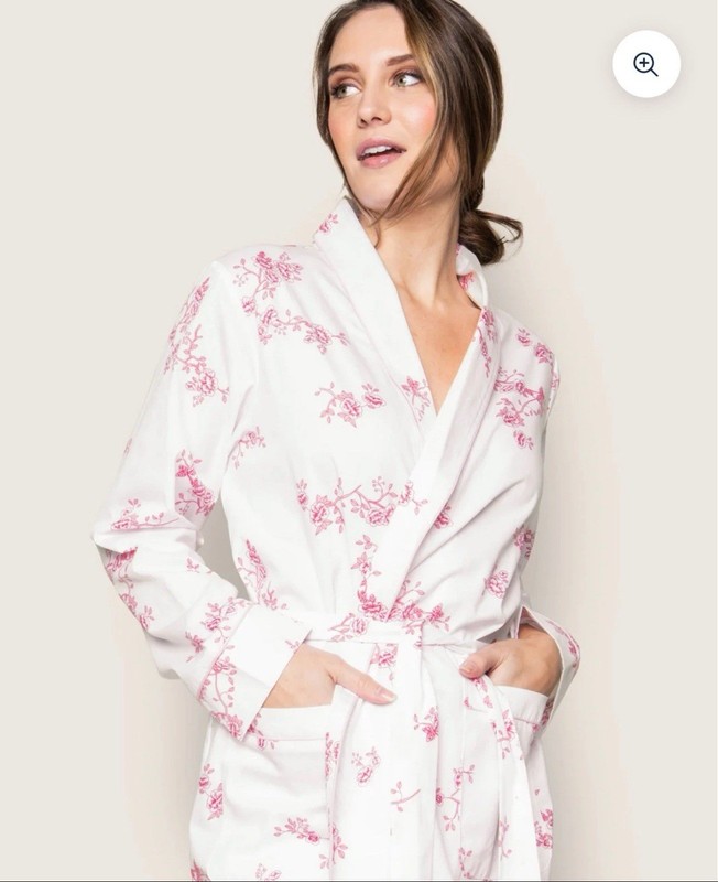 PETITE PLUME WOMENS ENGLISH ROSE FLORAL ROBE Size XS