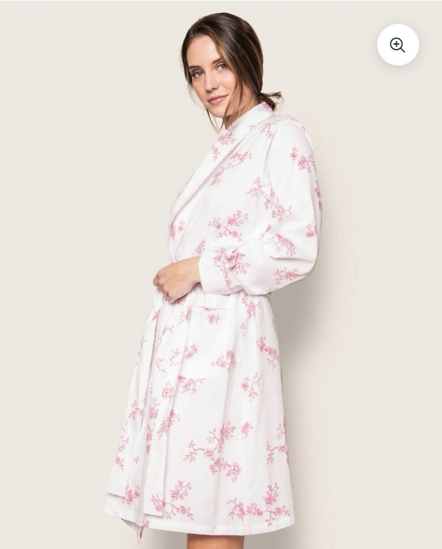 PETITE PLUME WOMENS ENGLISH ROSE FLORAL ROBE Size XS