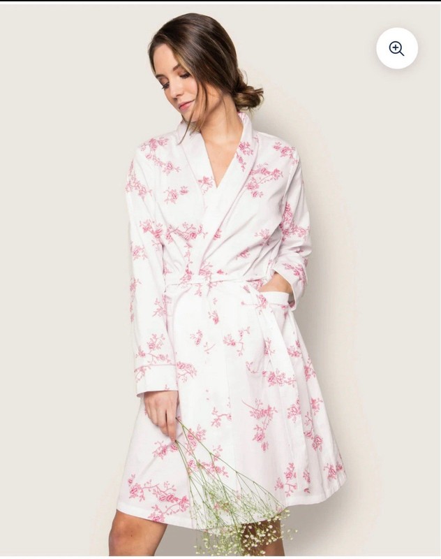 PETITE PLUME WOMENS ENGLISH ROSE FLORAL ROBE Size XS