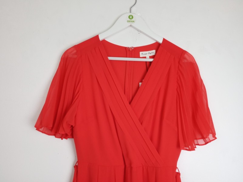 Phase Eight Women's Pleat Detail Kendall Jumpsuit Orange RRP £149 UK 8 NWOT F2