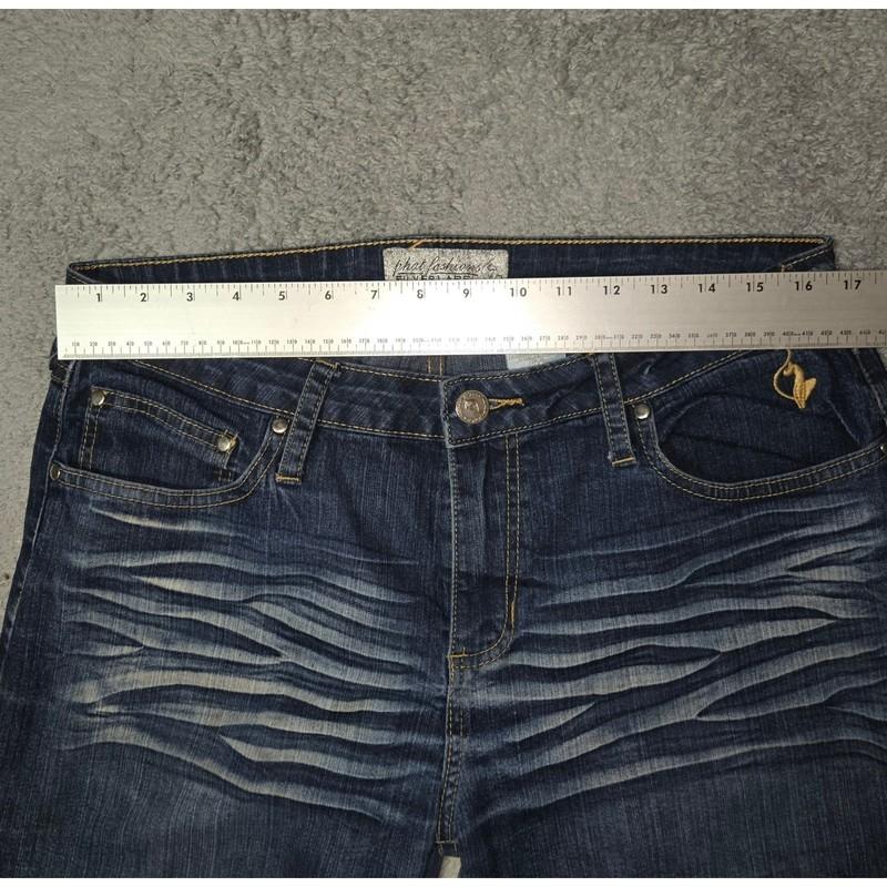 Phat Fashions Silver Label Jeans Women's Size 13 Low Rise Dark Wash GUC