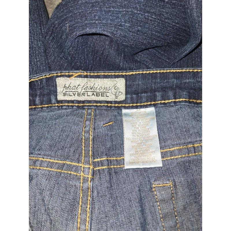 Phat Fashions Silver Label Jeans Women's Size 13 Low Rise Dark Wash GUC
