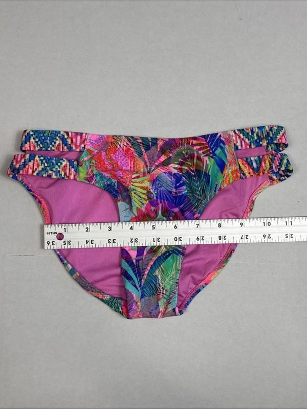 Phax Swimwear Women's XS/30 Bikini Swim Bottom Pink Green Multi NWT
