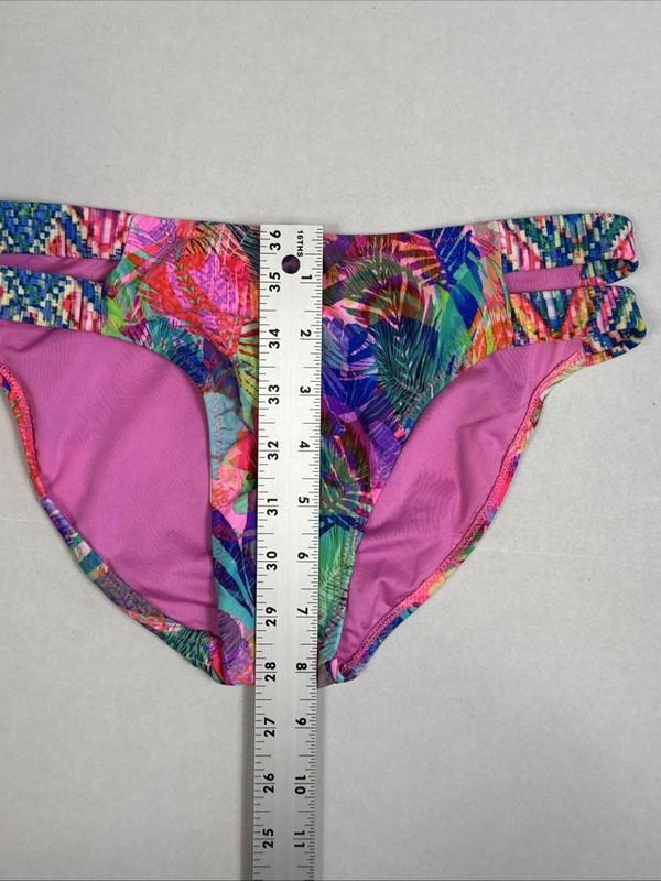 Phax Swimwear Women's XS/30 Bikini Swim Bottom Pink Green Multi NWT