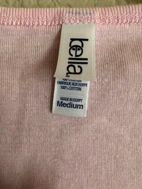 Pink Bella Ladies Short Sleeve V-Neck Jersey T-Shirt Light Pink Tee 6005