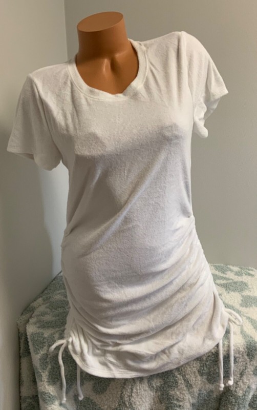 PINK Victoria’s Secret Beach Terry Ruched Side Short Sleeve Dress XS S M L