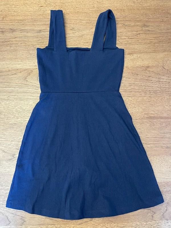 PINK Victoria’s Secret Navy LARGE Rib Square Neck Active Sleeveless Dress VS
