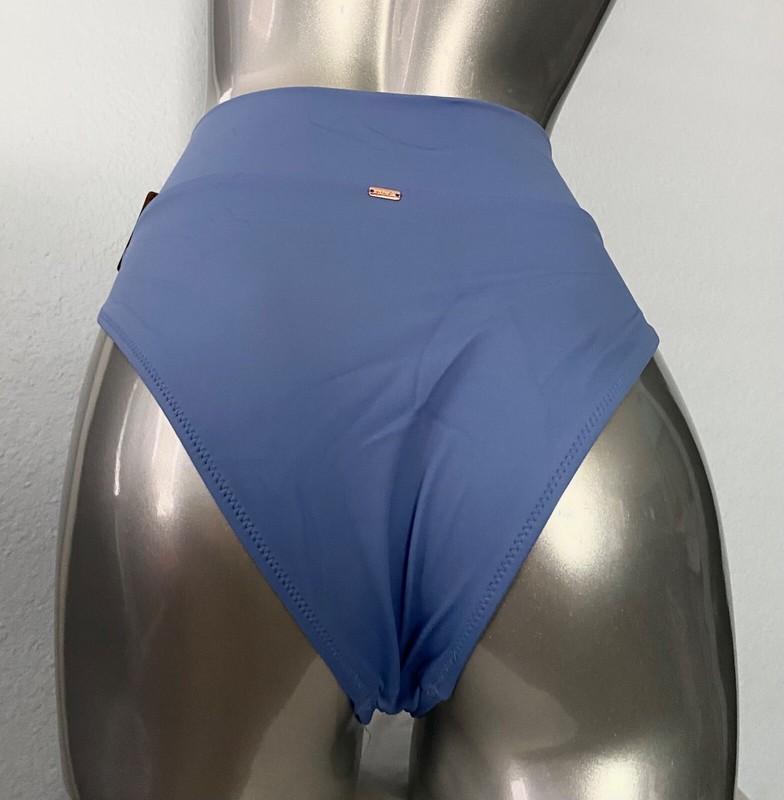 PINK Victorias Secret Bikini Bottom High Waist Crossover V Blue Dawn Bottom