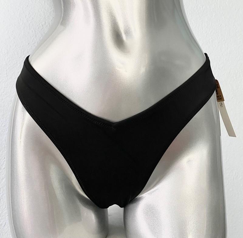 PINK Victorias Secret Bikini Swim Bottom Black V Front Itsy Nwt