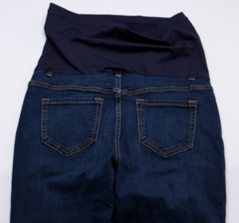 PinkBlush Women's Maternity Elastic Belly Skinny Jeans MP7 Navy Blue Size 30