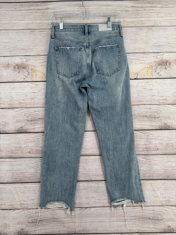 Pistola Charlie High Rise Straight Distressed Jeans Women's 25 Blue Light Wash