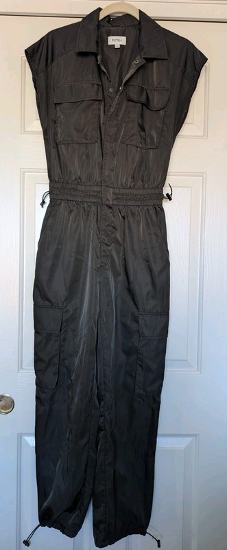 Pistola Jade Cargo Jumpsuit In Black - XS