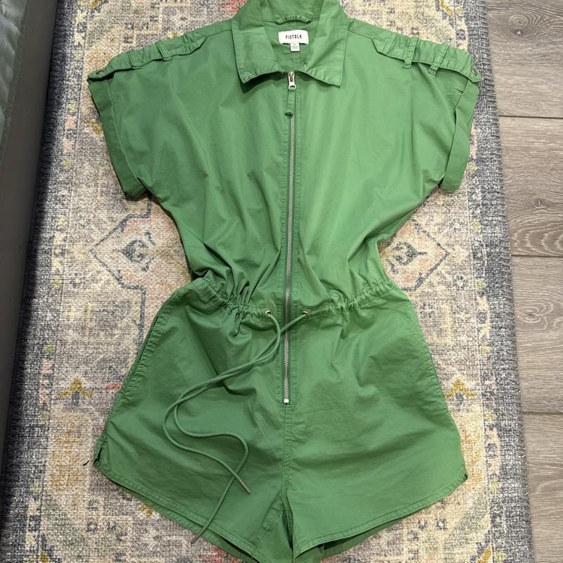 Pistola Meg Kelly green shorts jumpsuit size XS $178
