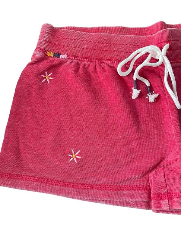 PJ SALVAGE XS Light Red Embroidered Distressed Sleep Lounge Shorts #PQ6